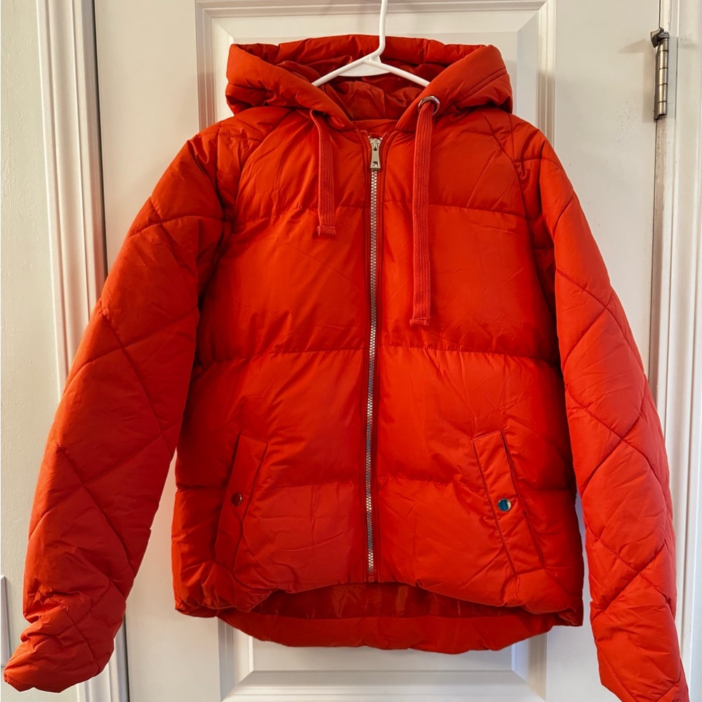 Threadbare Burnt Orange Puffer Jacket